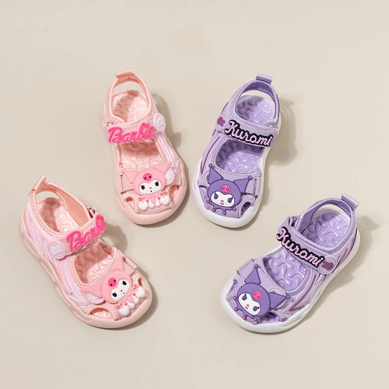 

Sanrio Kawaii My Melody сандалии Kuromi аниме мультфильм Изысканная прекрасная мода охлаждение прочная удобная мягкая подошва пляжная обувь