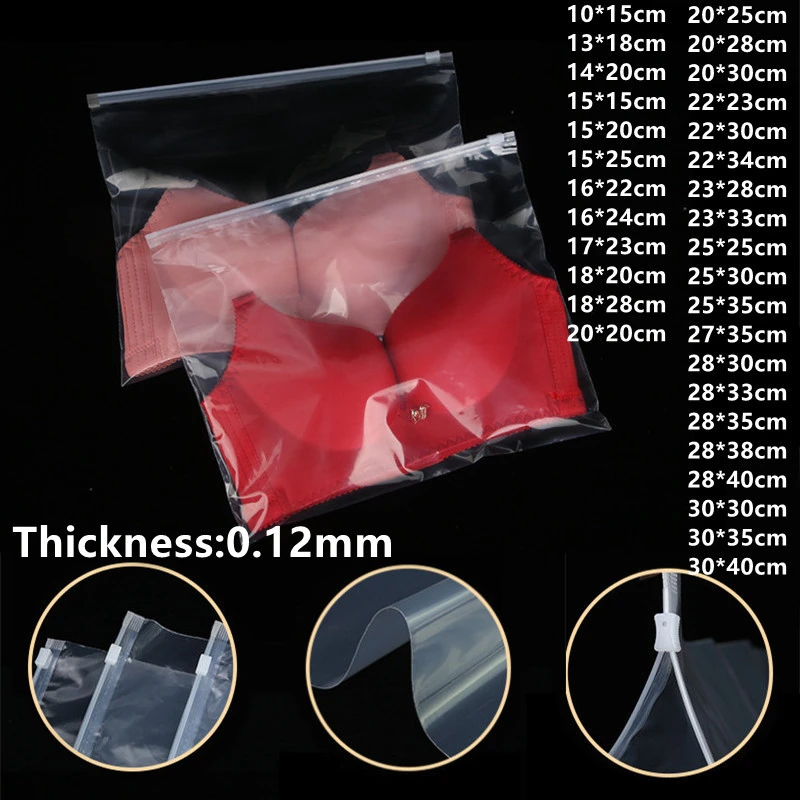 Bolsas transparentes con cremallera para guardar ropa embalaje, bolsa de almacenamiento resellable para cosméticos, organizador de maletas de viaje, 10 Uds| | - AliExpress