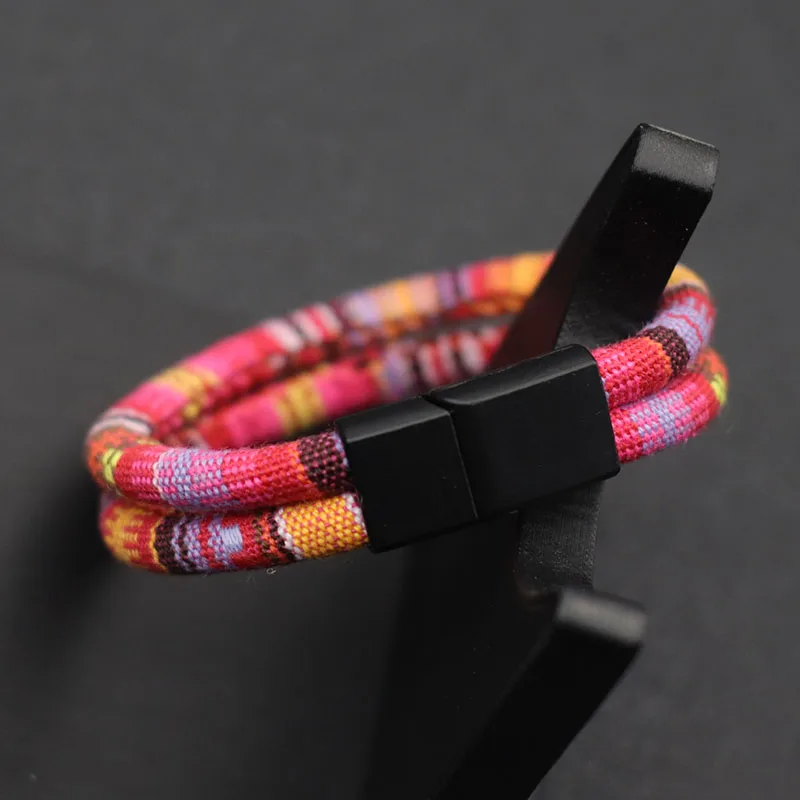 Bohemian Rope Man Bracelet 6mm Double Layer Macrame Braclet Beach Bijoux Homme Turkey Survival Braslet Pulseira Masculina Gift - Image 2