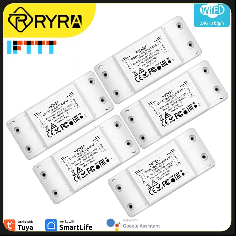

Умный выключатель Tuya /Wi-Fi, 10 А, дистанционное управление через приложение