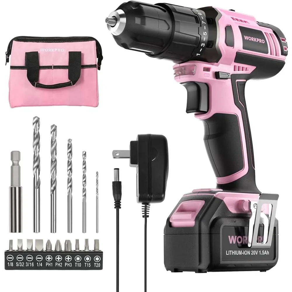 20V Max Lithium-ion Cordless Impact Driver with 1.5Ah Lithium-ion Battery &  Charger, Bit Holder & LED Light - AliExpress