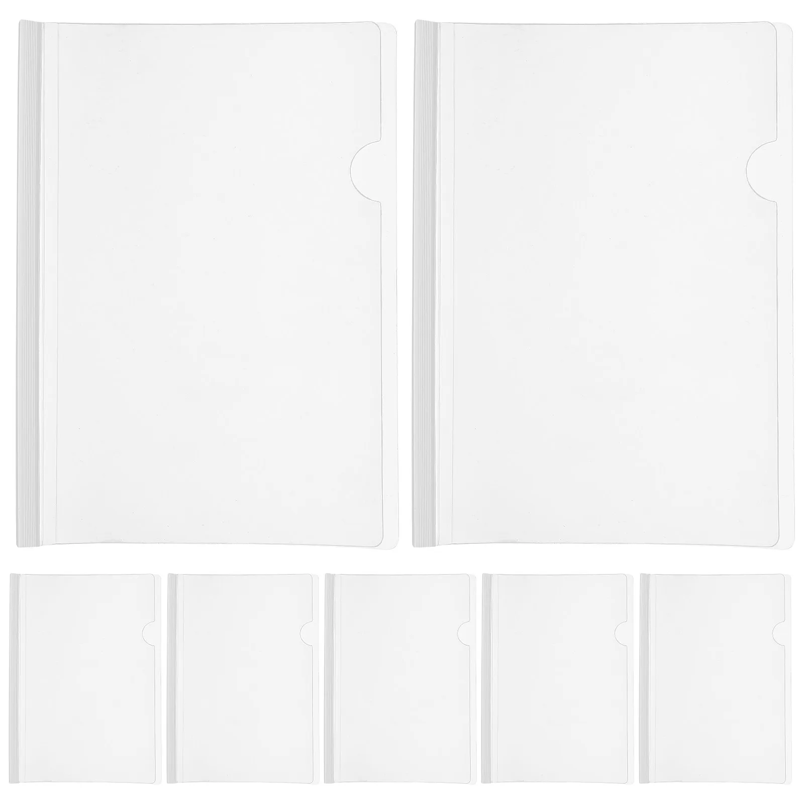 10Pcs 투명 프리젠 테이션 폴더 B5 슬라이딩 바 문서 홀더 클램프 (보고서, 이력서, 프로젝트, 서류, 교사, 회계사용)