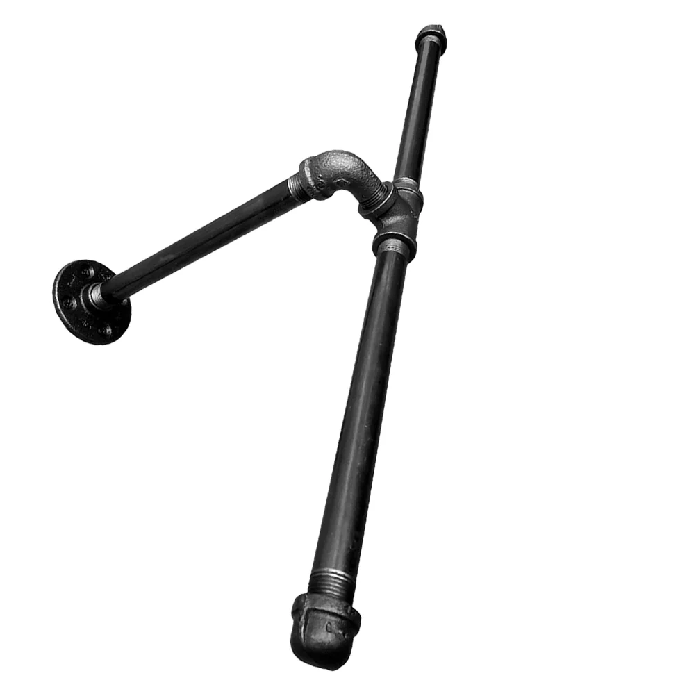 

Industrial Pipe Clothes Rack Wall Mounted Garment Rack Clothes Hanging Rod Bar Laundry Storage Organizer Display Rack Holder
