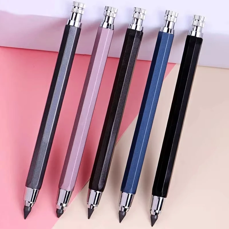 5.6mm Metal Mechanical Pen 2B/4B/6B/8B Pencil Refill Art Painting Drawing Writing Tool School Stationery Sketch Automatic Pencil 2