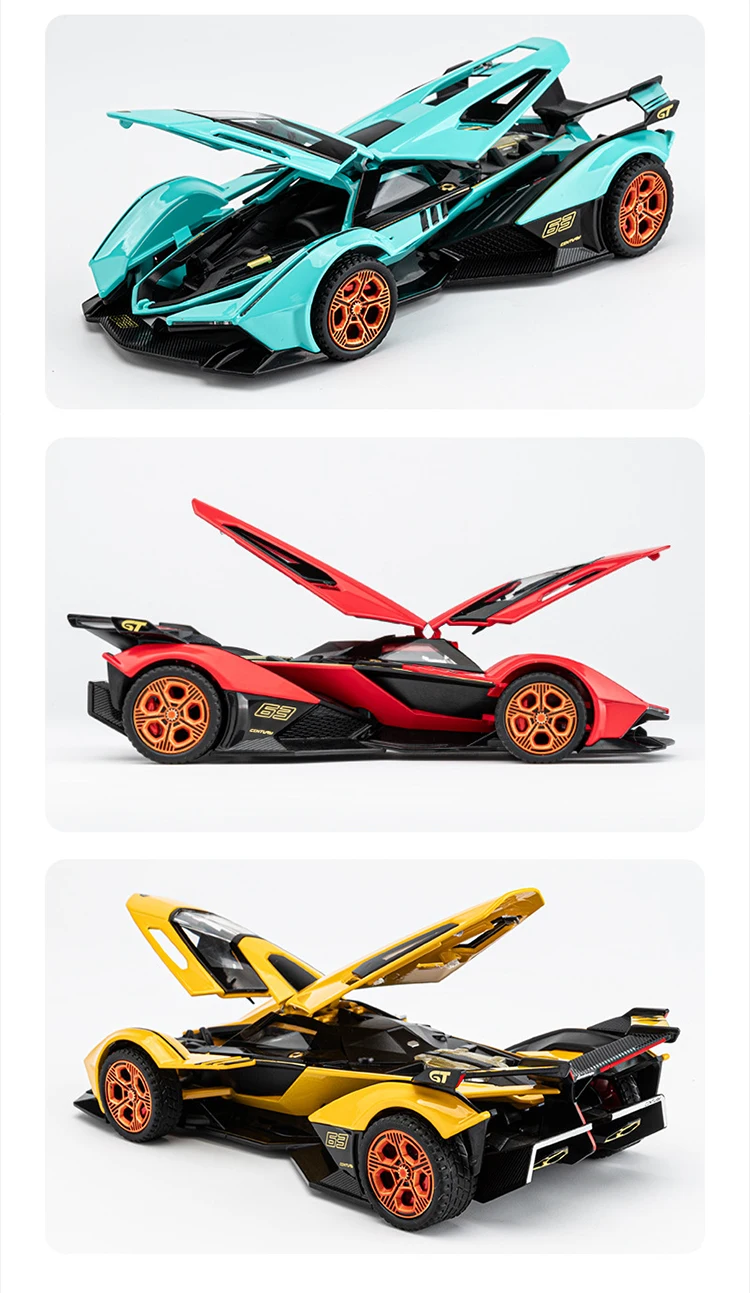 1/32 Lamborghini V12 Vision GT Metal Car Diecast Alloy Car Model