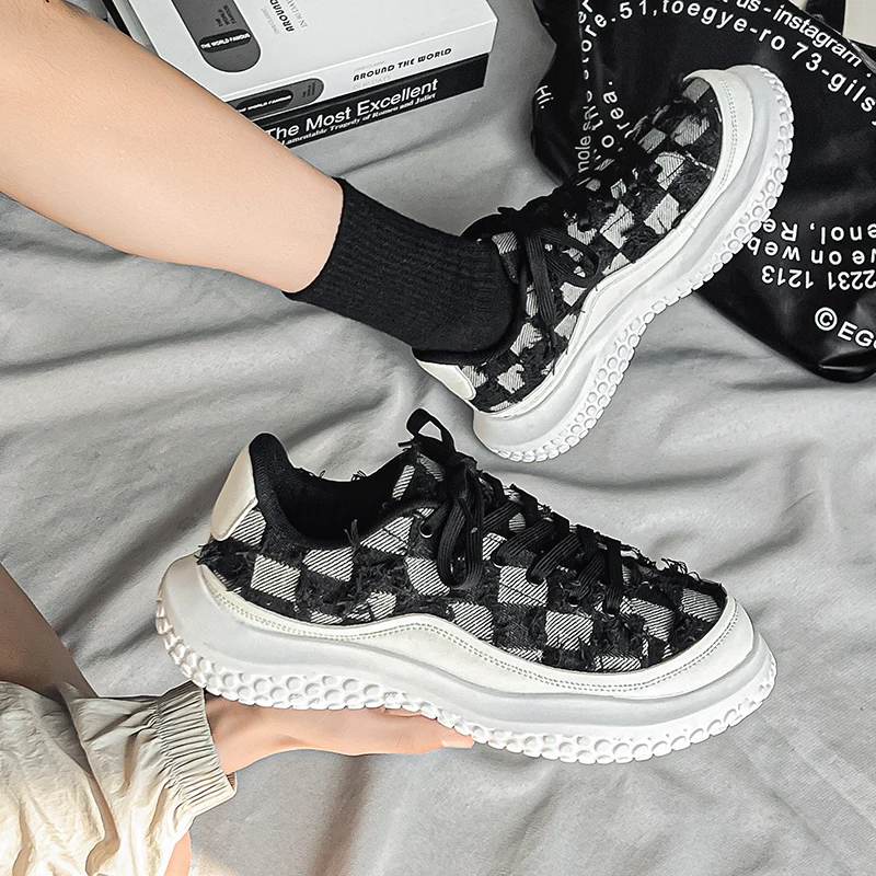 Zapatillas de hombre 패션 용수철 캐주얼 신발, 메쉬 스포츠 스니커즈, 통기성 야외 브랜드 남성 스포츠 신발
