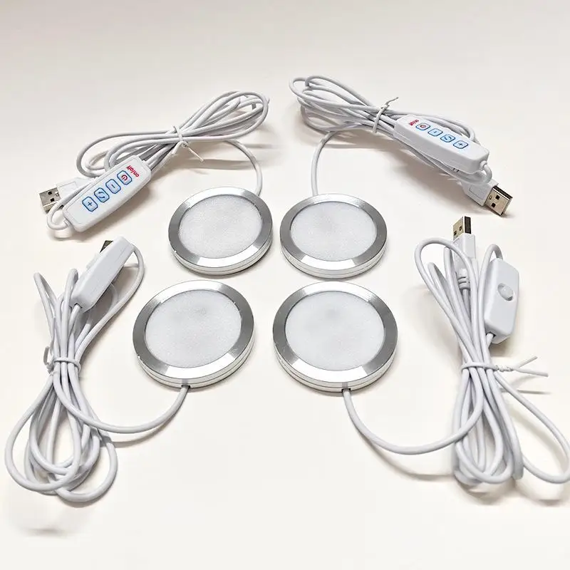 새로운 USB 원형 초박형 알루미늄 합금 램프 5V 3D 프린터 액세서리 Led 조명 부품 DIY 모델 따뜻한 화이트/멀티 컬러