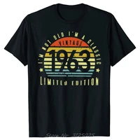Limited 1963 Printed T-shirt Summer Daily Outdoor Street Men T Shirt 1963 Year Birthday Gift Tshirt Fashion Casual Streetwear
