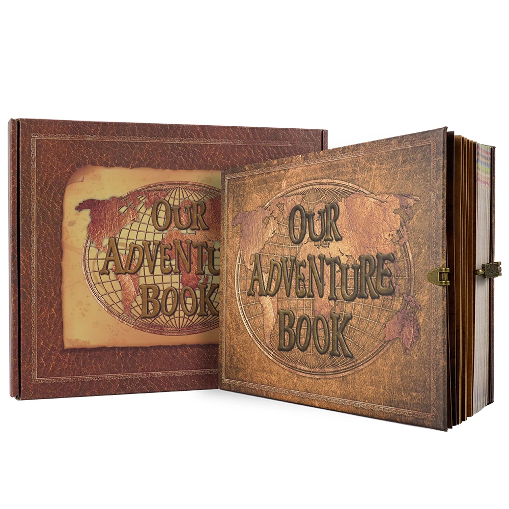 DIY Vintage Photo Album Scrapbook Love Scrapbook Our Adventure Book Memory  Anniversary gift