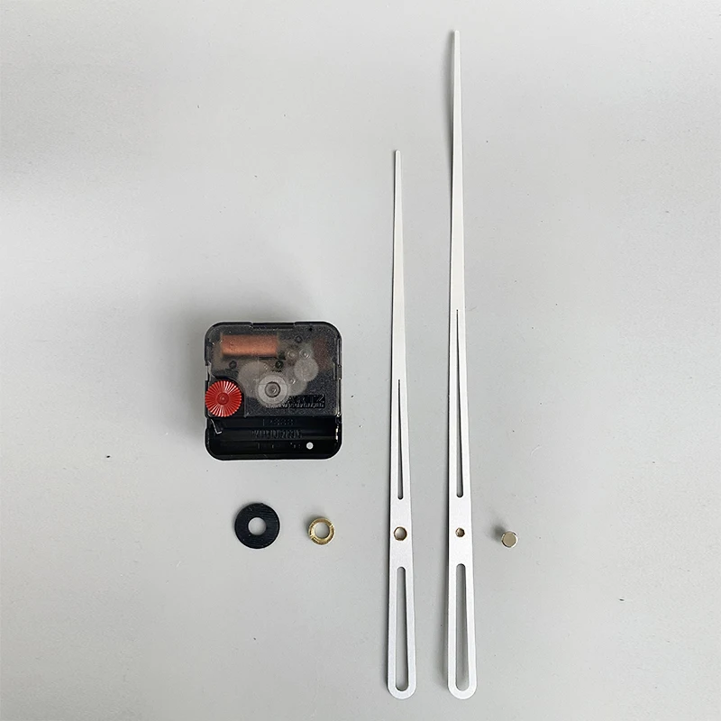 12888 Round Hole High Torque Movement Long hands 90128#Silver DIY Clock Kits 2