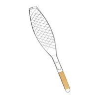 Grillades de poisson pour barbecue, panier à légumes, poignée pliante, antiadhésif, ustensiles de cuisine en plein air, grillades en maille 4