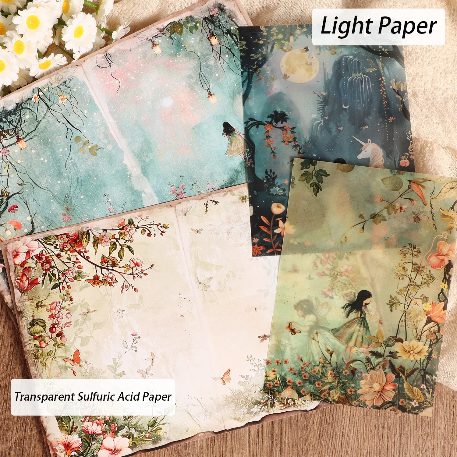 Fantasy Forest Scrapbook Paper Set 5