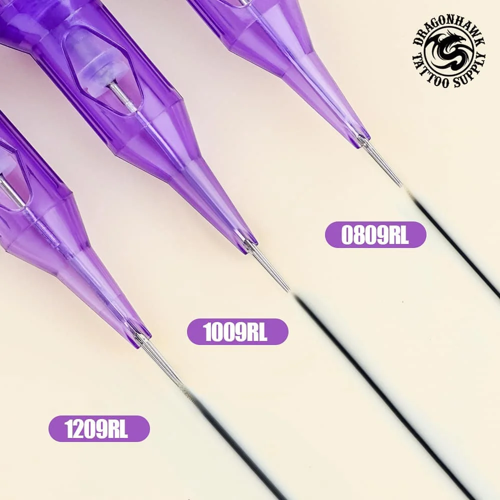 Mast Pro Tattoo Cartridges - Disposable Round Liner Needles 018-040mm