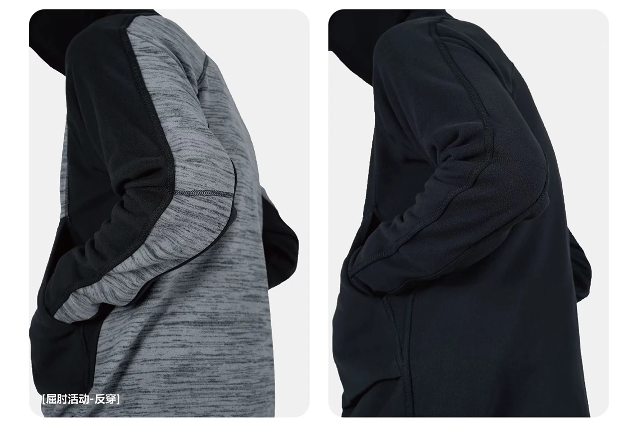 Reindee Lusion 25aw Two-side PolartecThermalPro fleece inner jacket stand collar x-shape cut back techwear gorpcore
