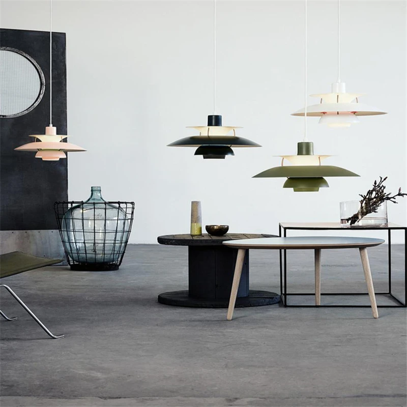 

Modern Minimalism Paulsen UFO Pendant Lamp Danish Designer PH5 Color Droplight High Quality Umbrella E27 Indoor Lighting Fixture