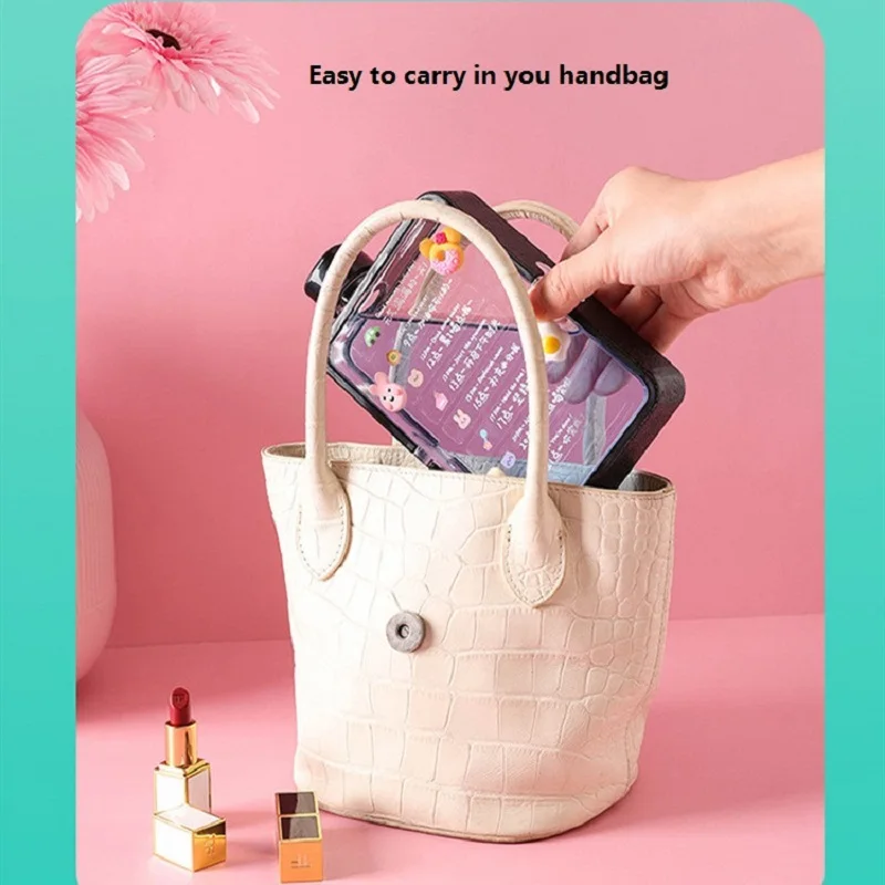 Portable BPA-Free Transparent Flat Water Bottle - Slim, DIY-Ready, Easy to Carry