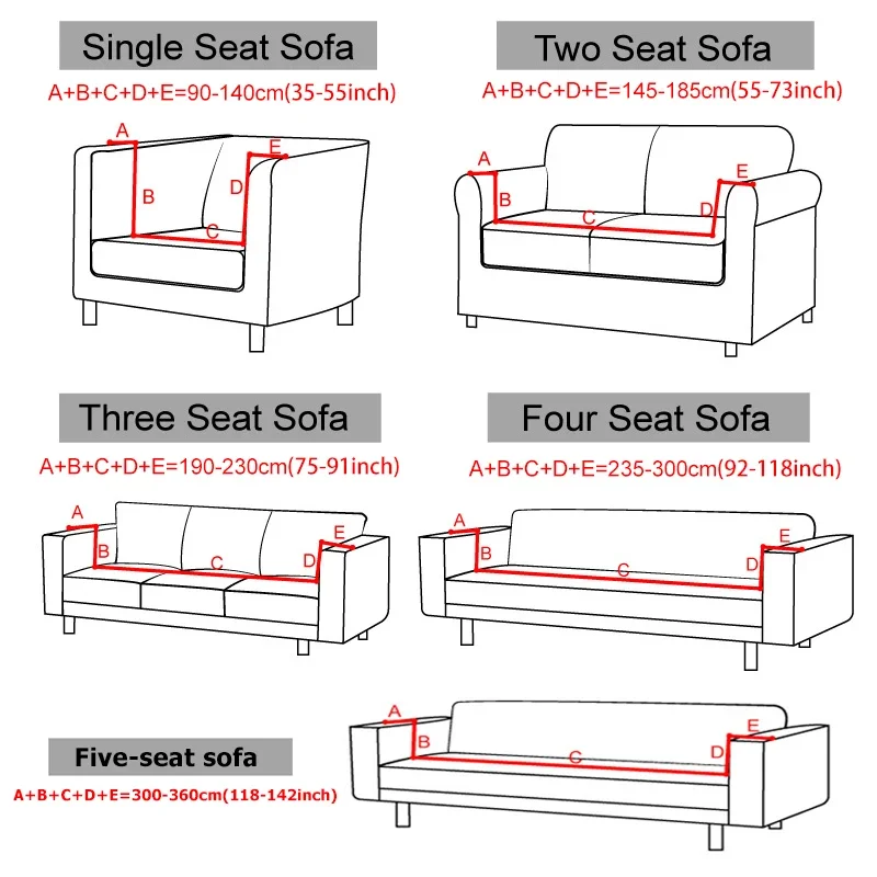 Jacquard Sofa Cover For Living Room Elastic Thick Jacquard Sofa Cover For Sofa L-shaped Corner Covers 1/2/3/4/5 Seater 2