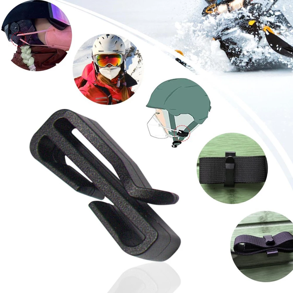10pcs Ski Snow Helmet Mask Holder Multipurpose Non Slip Molle Hook