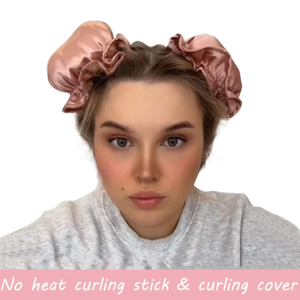 Description Picture 5 of itemHeatless Curling Rod No Heat Silk Curls Hairs Curler Soft Hair Rollers Sleeping Headband New Lazy Hair Curlers Hair Styling Tool