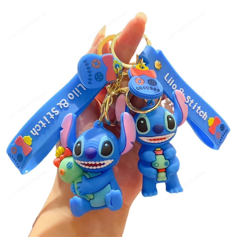 

2 Styles Lilo Stitch Keychain Stitch Action Figure Keychains Pendent Ornament Dolls Collection Model Stitch Toys For Kids Gift