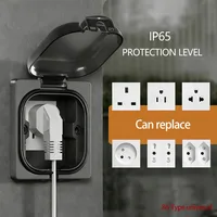 IP65 Waterproof Outdoor Socket, 16A High Power Wall Plate, 250V US/Thai Style 10A Receptacle, Bathroom & Weatherproof Electrical 3