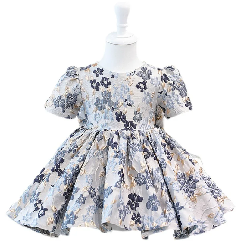 

Baby Spanish Lolita Princess Dresses Infant Birthday Baptism Party Ball Gown Todler Girls Clothing y490