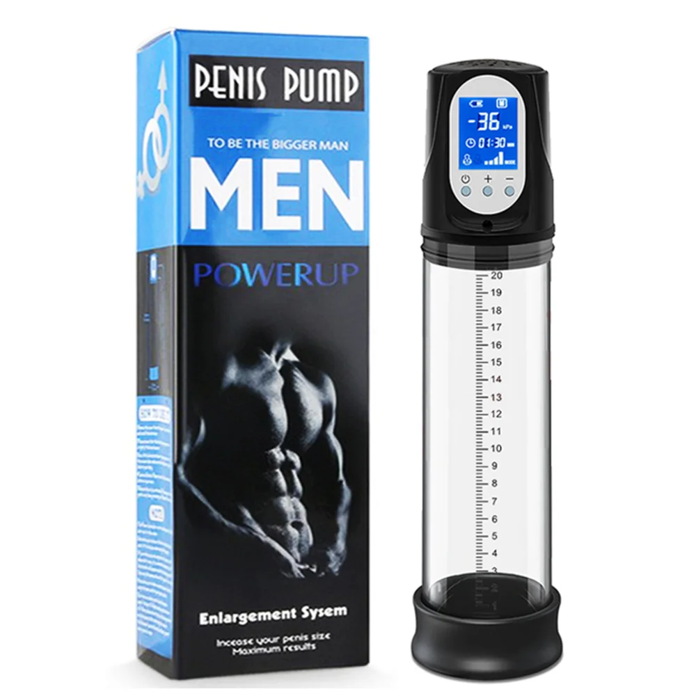 

Electric Penis Pump Strong Automatic Penis Enlargement Vacuum Pump Erection Cock Enlarger Dildo Extender Sex Toys For Men Male