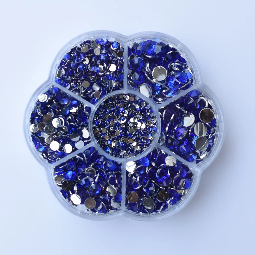Premium Resin Round Flatback Rhinestones - 5000pcs Crystal Gems for Jewelry and 3D Decorative Crafts
