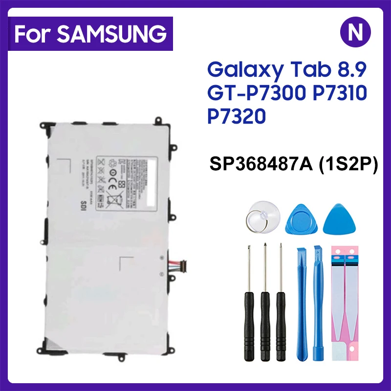 

Аккумулятор для планшетов Samsung SP368487A (1S2P), 6100 мАч, для Samsung Galaxy Tab 10. 0 Φ P7310 P7320, сменный аккумулятор