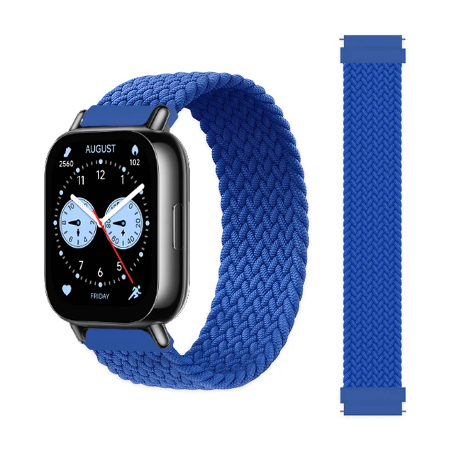 Braided Solo Loop Bracelet Strap for Smartwatch - Compatible with Various Models