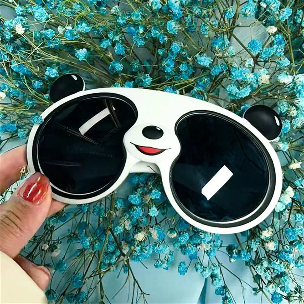 Children Sunglasses Kids Sunglasses Cute Cartoon Panda For Boys Girls Silicone Outdoor UV400 Shades Protection Eyeglasses Gifts