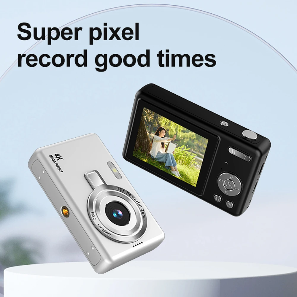4K HD 1080P Digital Camera 96MP Autofocus Vlogging Camera 2.4 Inch IPS Screen Portable Vlogging for Kids Adults Beginners digital camera