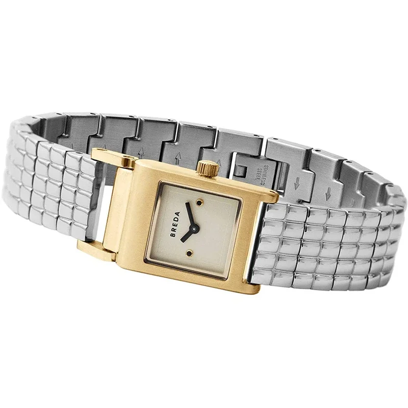 BREDAN REVEL Watch Women's American Small Focus Watch Women's Small Square Watch Steel Band Retro ins Style Authentic Gift