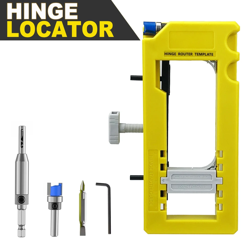 Door Hinge Jig Door Hinge Mortiser Installation Kit Router Template For 3 Inch to 5 Inch Hinges door hinge jig