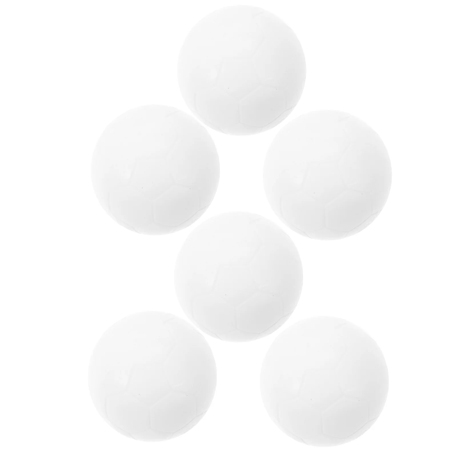6Pcs White Table Football Balls Mini Foosball Replacement Parts Soccer Game Accessories Table Soccer Supplies Football