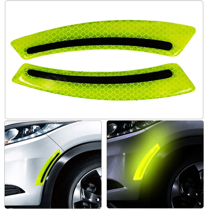 Praktischer, glänzender, reflektierender, sonnenbeständiger Auto-Kotflügelschutz, Radlaufleisten, Aufkleber, Rad-Augenbrauen-Aufkleber, dekorativ – Detail 2