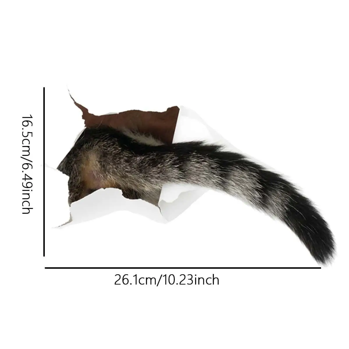 1pc-3D beautification toilet sticker with cat tail hole wall sticker creative toilet cover decorative sticker