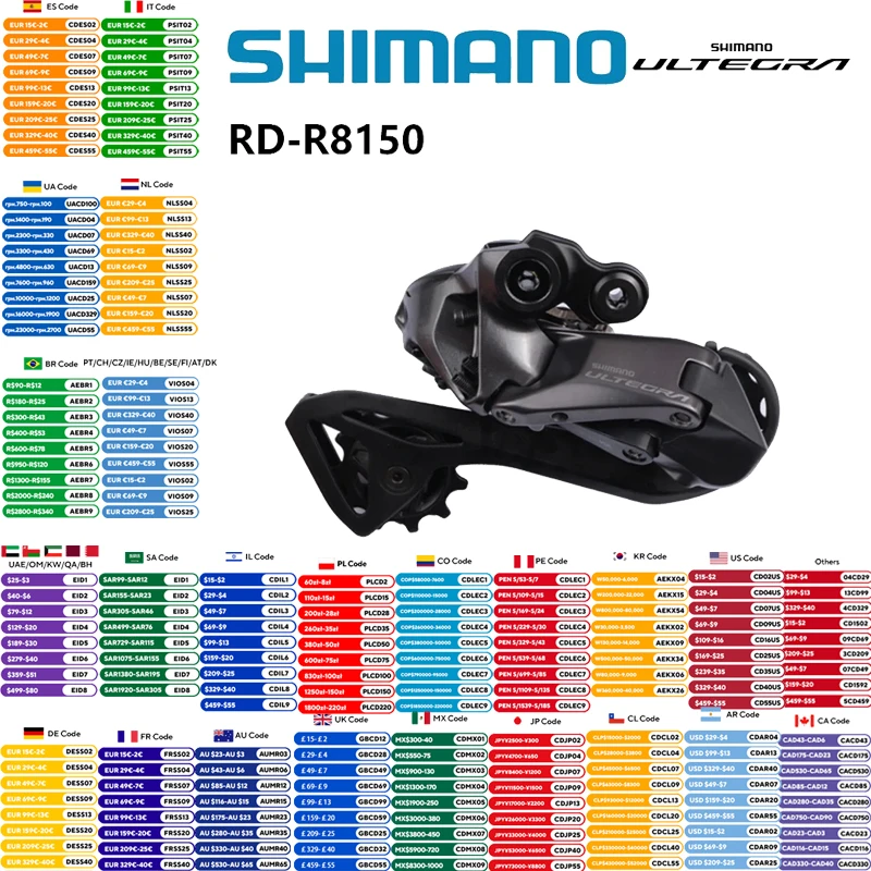 SHIMANO ULTEGRA Di2 RD-R8150 2x12 speed SHIMANO SHADOW RD Hidden
