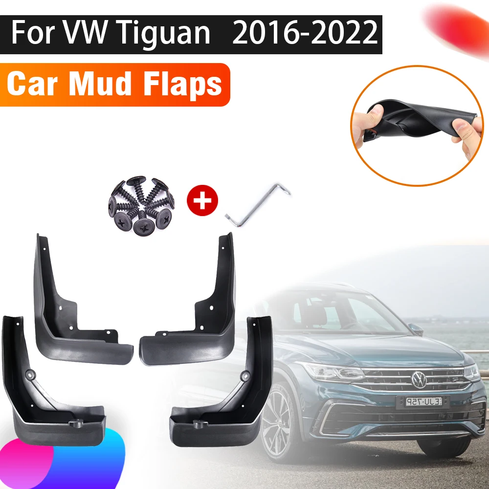 Paraspruzzi Per Volkswagen Vw Tiguan 2018 Accessori 2022 ~ 2016 Ad Bw Parafanghi Paraspruzzi Parafango Anteriore Posteriore Accessori Auto
