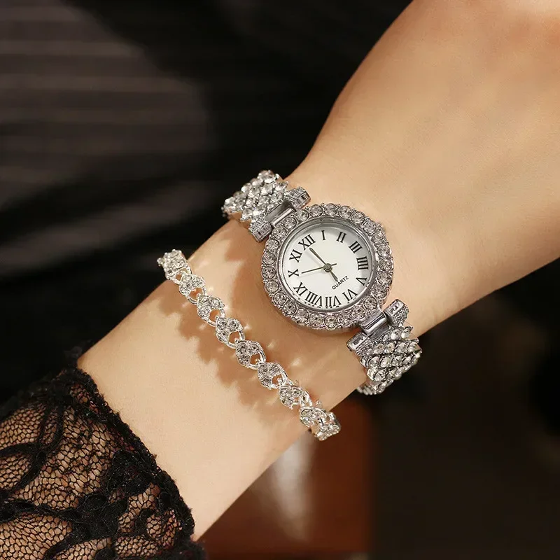 Luxury Watch Quartz Diamond Wristwatch