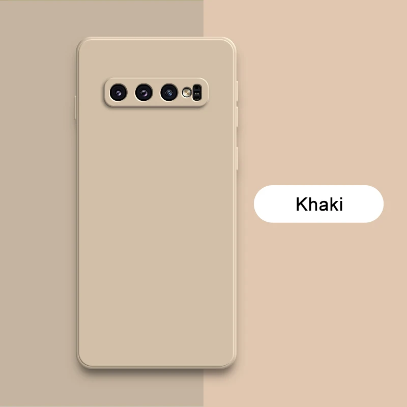 thumbnail image 1 of Original Square Liquid Silicone Case for Samsung Galaxy S8 S9 S10 Plus S10E Soft Candy Back Cover S8Plus S9Plus S10Plus E Fundas, 1 of 5