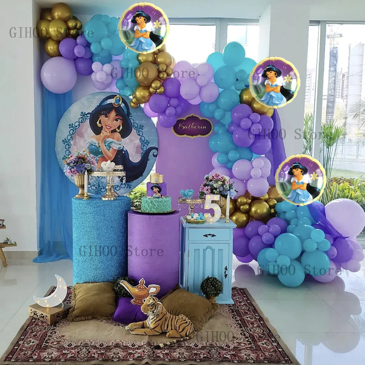 Princess Jasmine Birthday Party Decorations Jasmine Aladdin Birthday