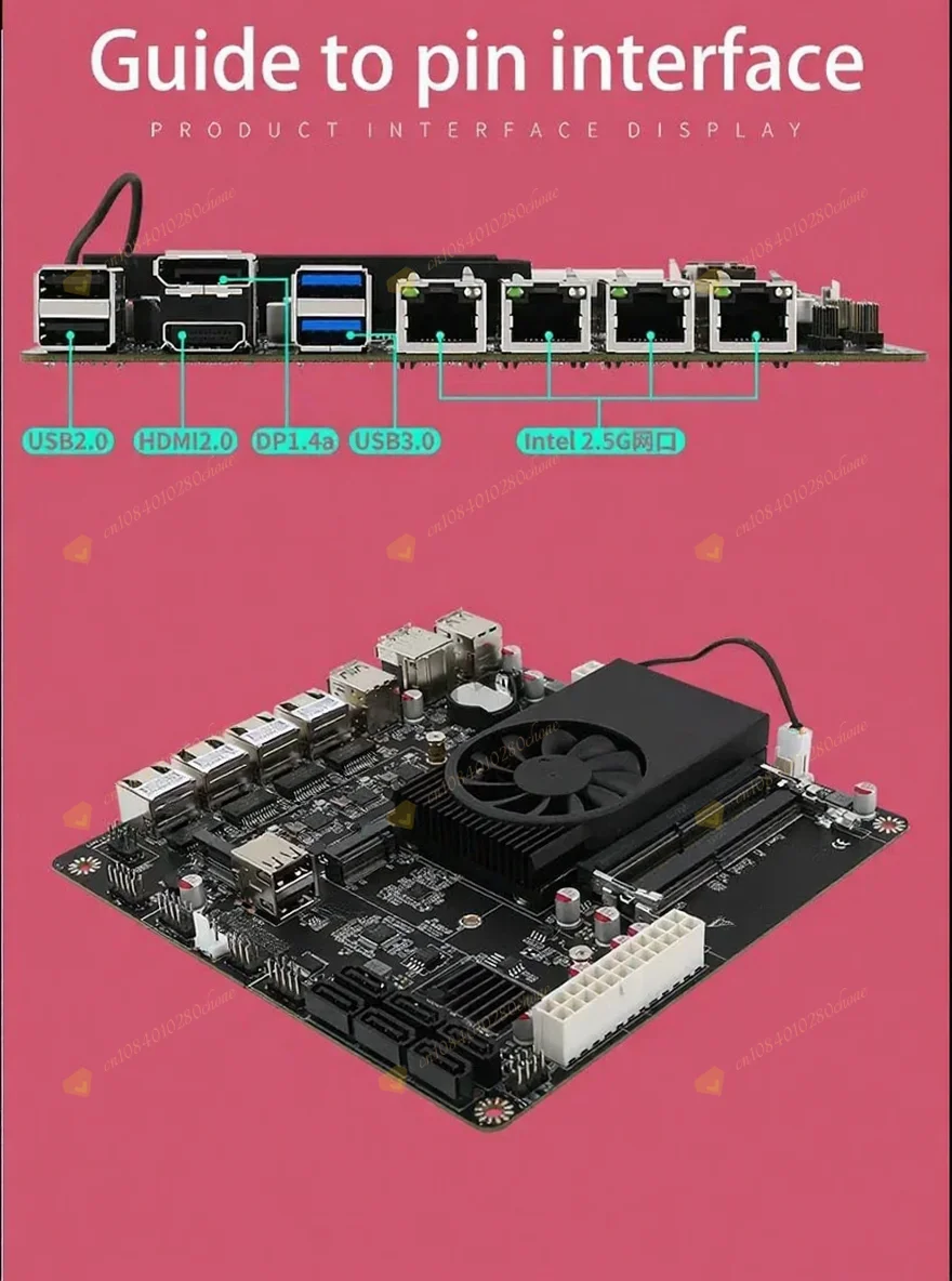 N6005 Industrial Motherboard NAS Motherboards 4 Cores 4 Threads Low Power Proces