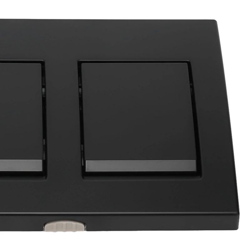 Toilet Push Plate for Geberit ALPHA 15 Chrome Dual Flush Plate Plastic Black Dual Flush Bathroom Parts