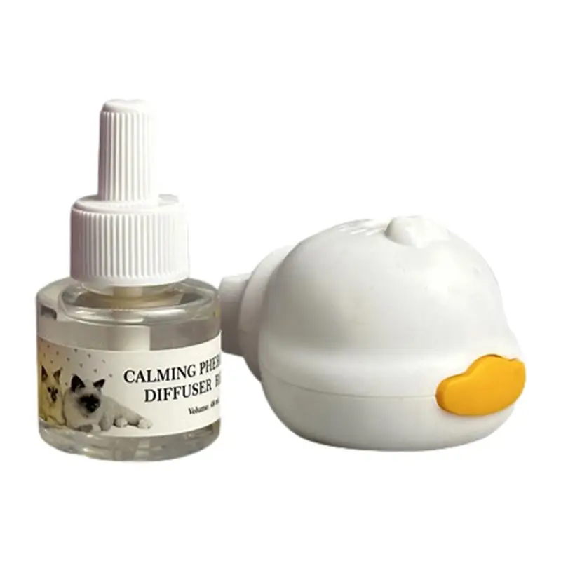 Cat Pheromones Calming Diffuser Cat Pheromone Plug-In Relaxants Start Kit 30-Day Refill Calming Spray For Calm Relaxing