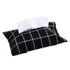 Cotton and Linen Paper Towel Set Cloth Tissue Box Bag Dustproof Waterproof Portable for Car Home Office Interior Tissue Boxes 5