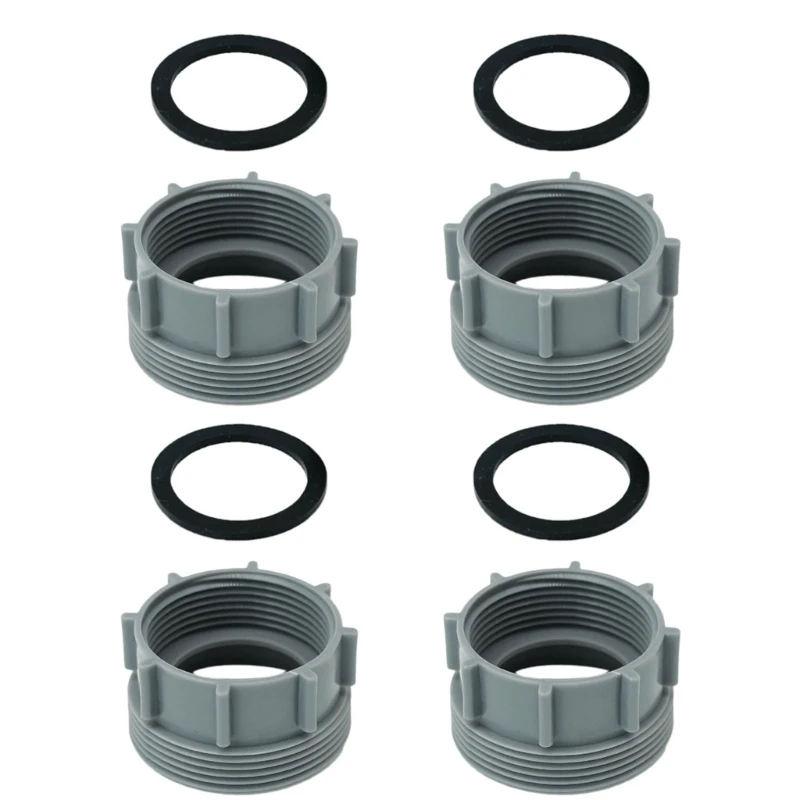 

45 to 58mm Connector Versatile Kitchen Pipe Adapter Corrosion Resistant ABS Reducer Drain Pipe Joint Simple Installation