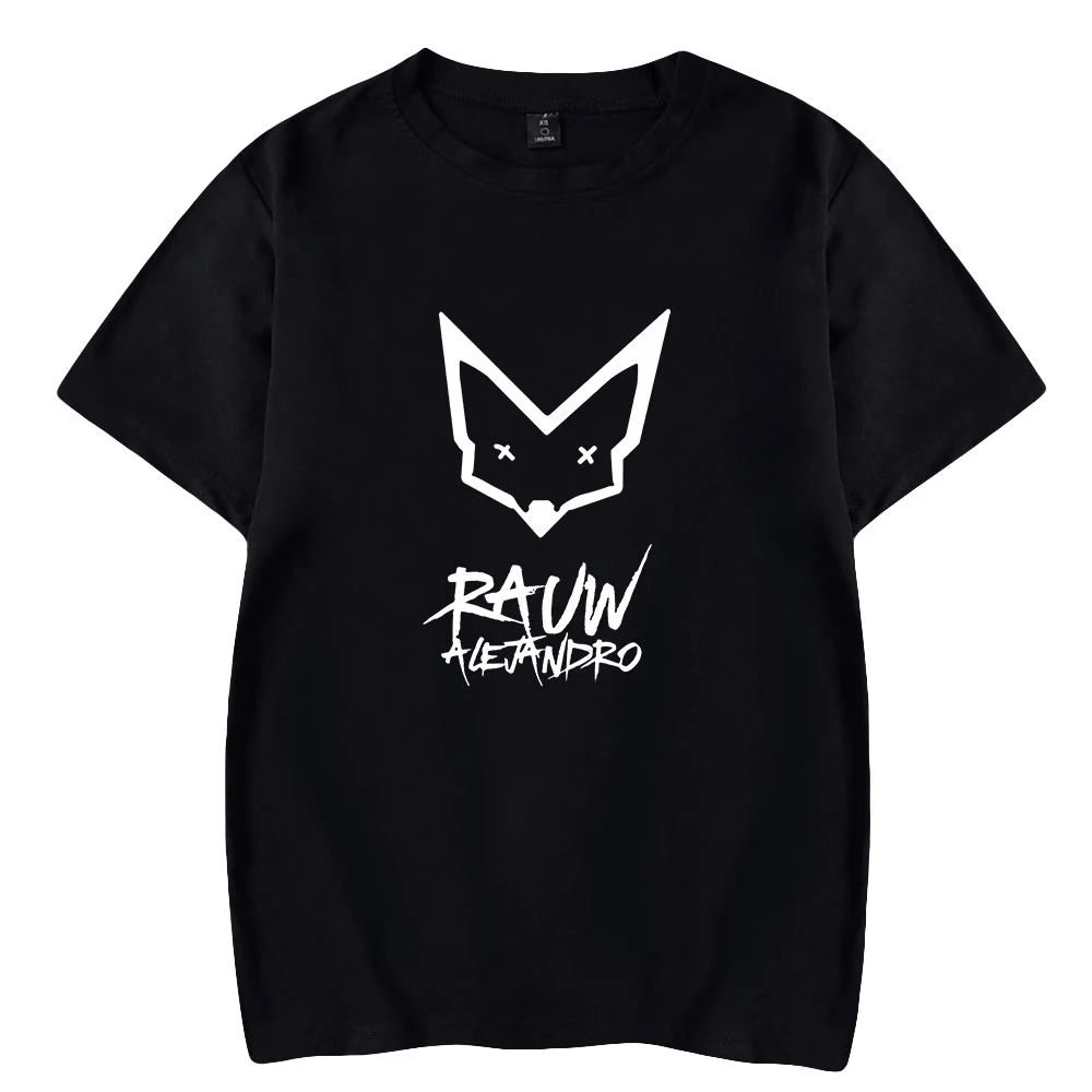 

Rauw alejandro hip pop verão camiseta legal o pescoço rapper cantor feminino masculina manga curta casual 100% algodão t