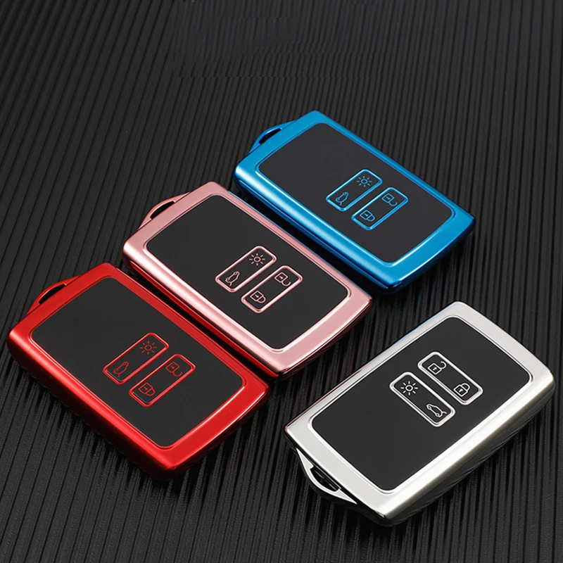 TPU Car Remote Key Cover Case Fob For Renault Koleos Scenic 4 Arkana Dacia Sandero Card Captur Megane Talisman Espace Clio Zoe