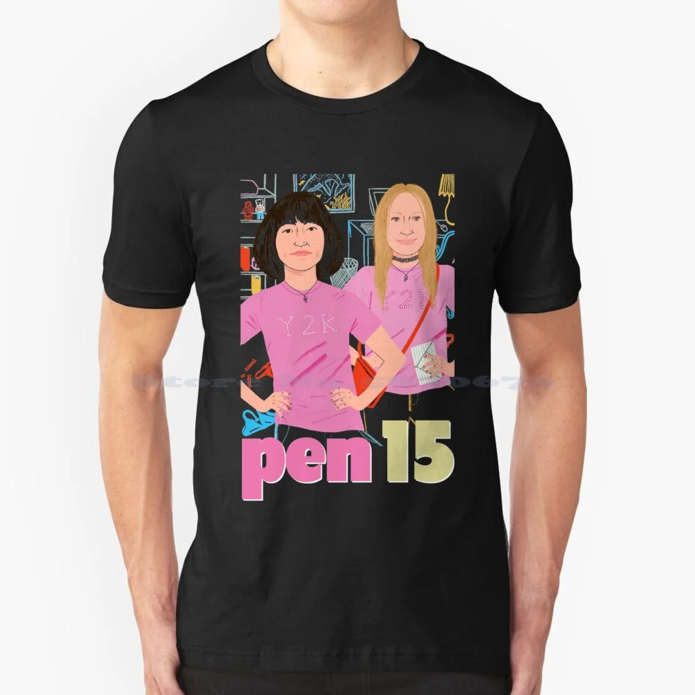 Berhenti Melangkah Itu Salah T Shirt 100% Cotone Tee Pen15 Comedy Sitcom Series Adult Maya Erskine Anna Kone Club Freak Hulu Tv